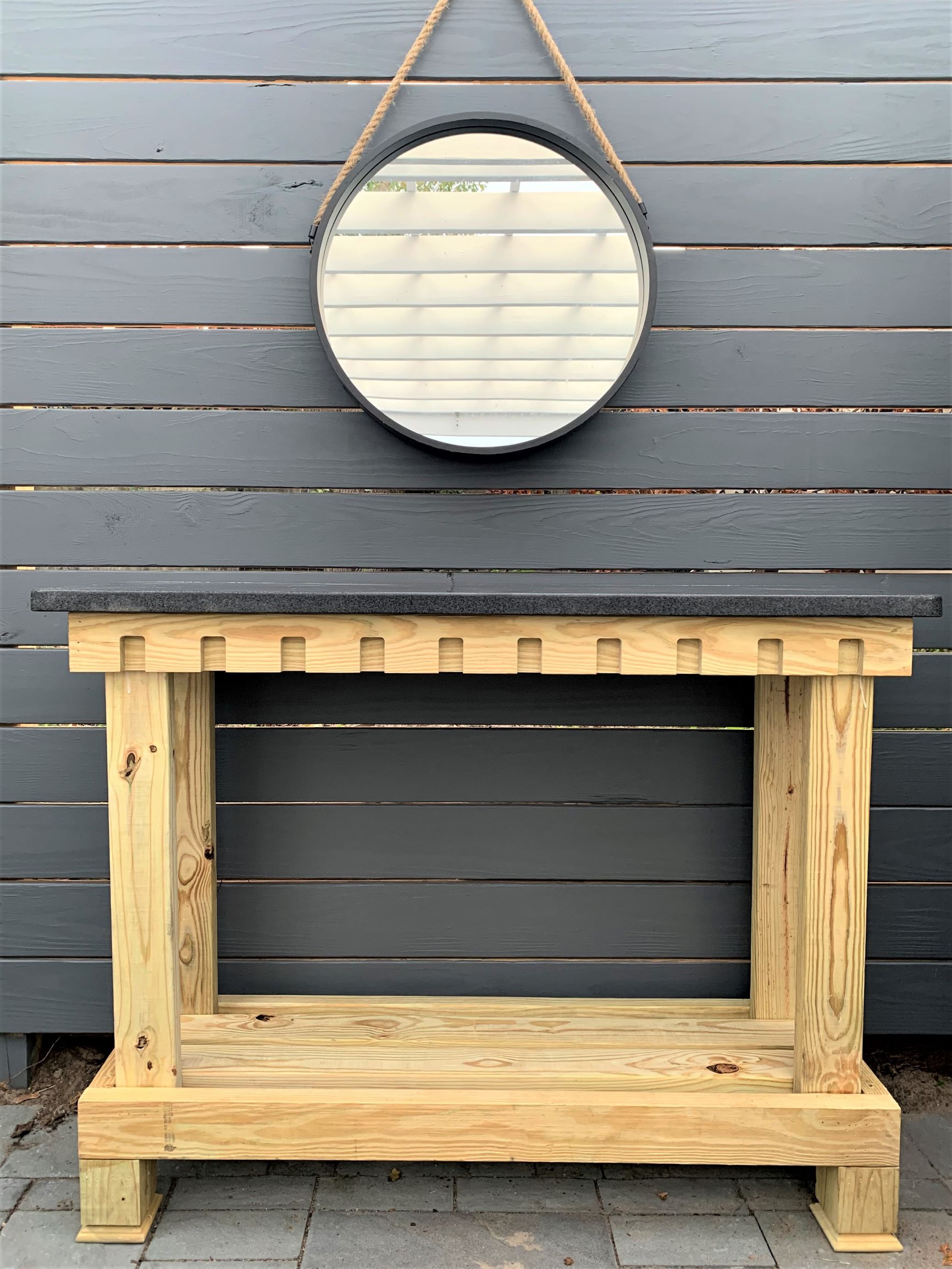 outdoor console table on Outdoor Console Table How To Build It In A Couple Of Hours Houzewize