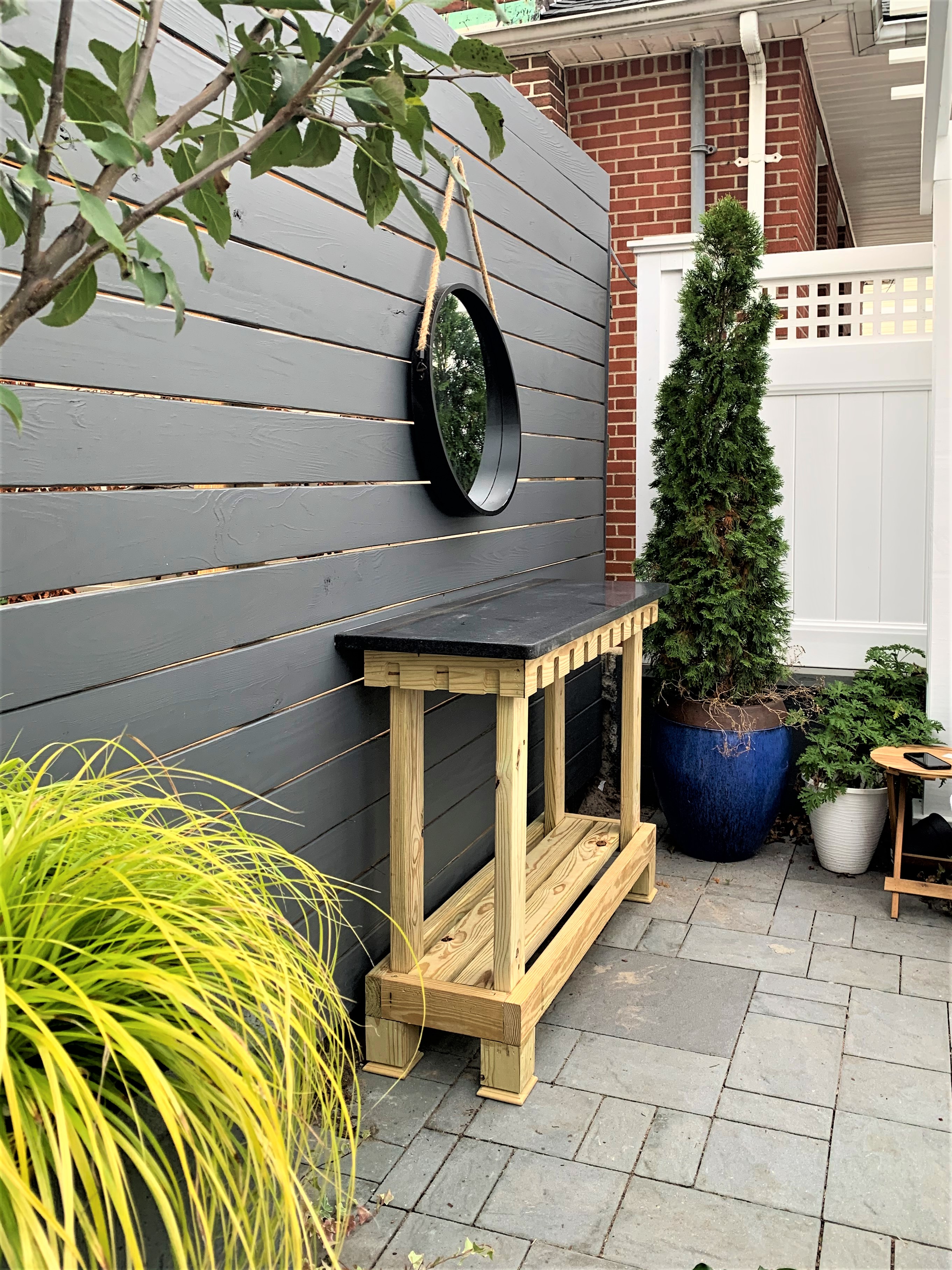 outdoor console table on Outdoor Console Table How To Build It In A Couple Of Hours Houzewize